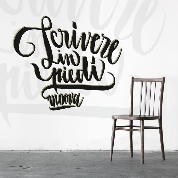 Cover dell'album 'Scrivere In Piedi' di Moova