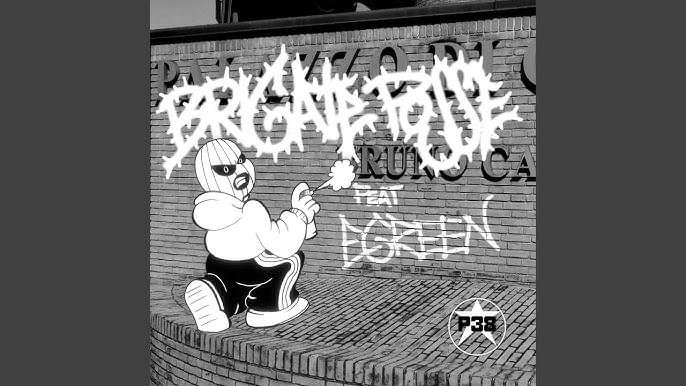 Cover della canzone 'BRIGATE POSSE RMX' di P38 ft. Egreen