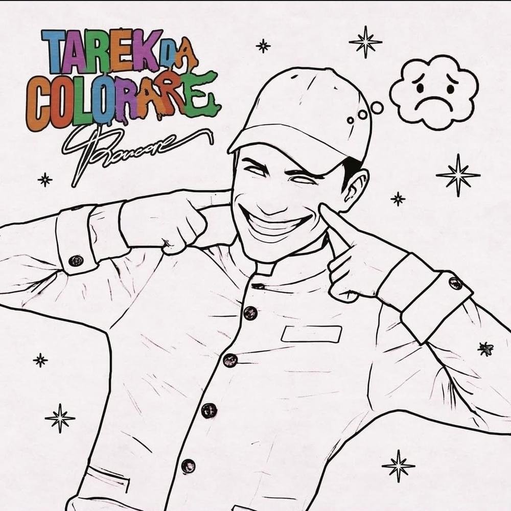 Cover dell'album 'TAREK DA COLORARE' di Rancore