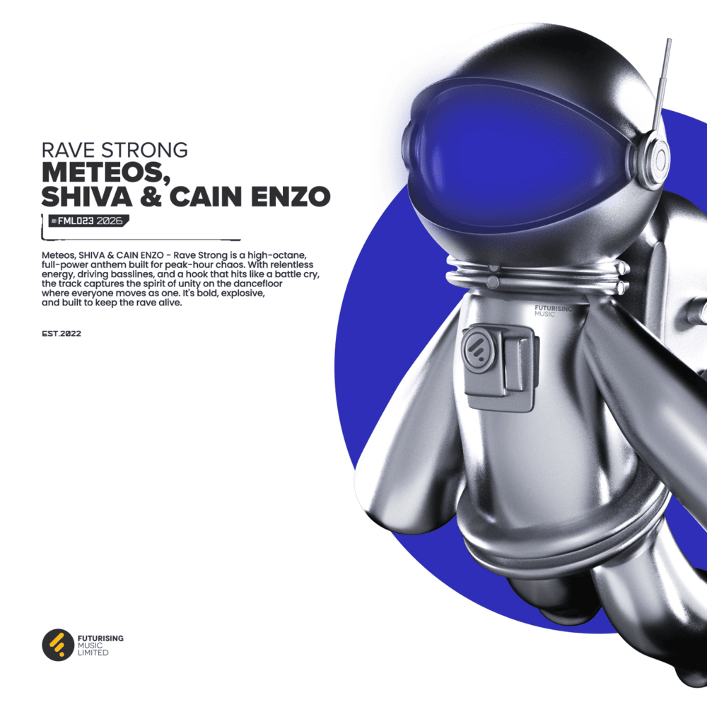 Cover dell'album 'Rave Strong' di Shiva, Meteos, CAIN ENZO