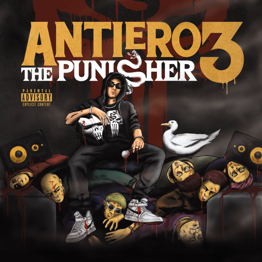 Cover dell'album 'Antieroe 3: The Punisher' di Suarez Nacapito