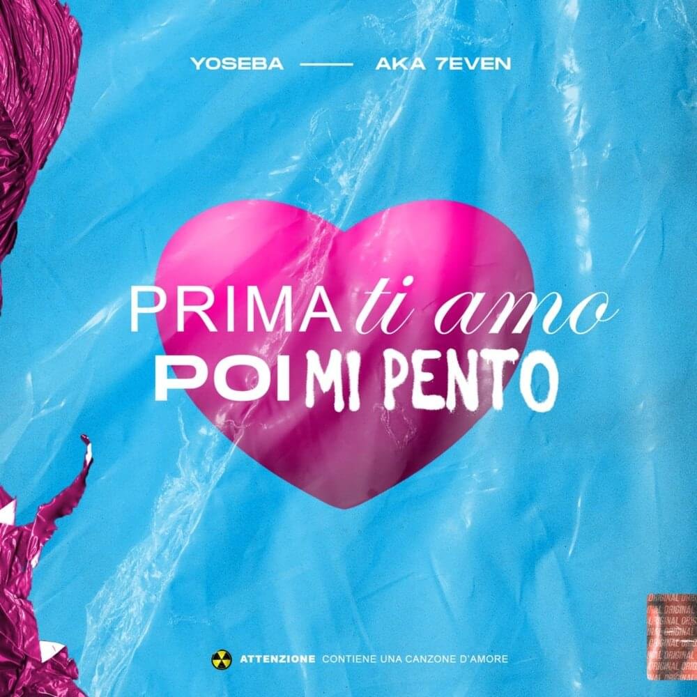 Cover della canzone 'Prima ti amo poi mi pento' di Yoseba ft. Aka 7even