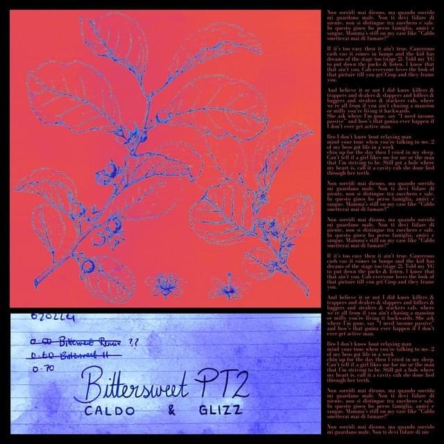 Cover della canzone 'Bittersweet, Pt. 2' di Caldo (UK) ft. Glizz