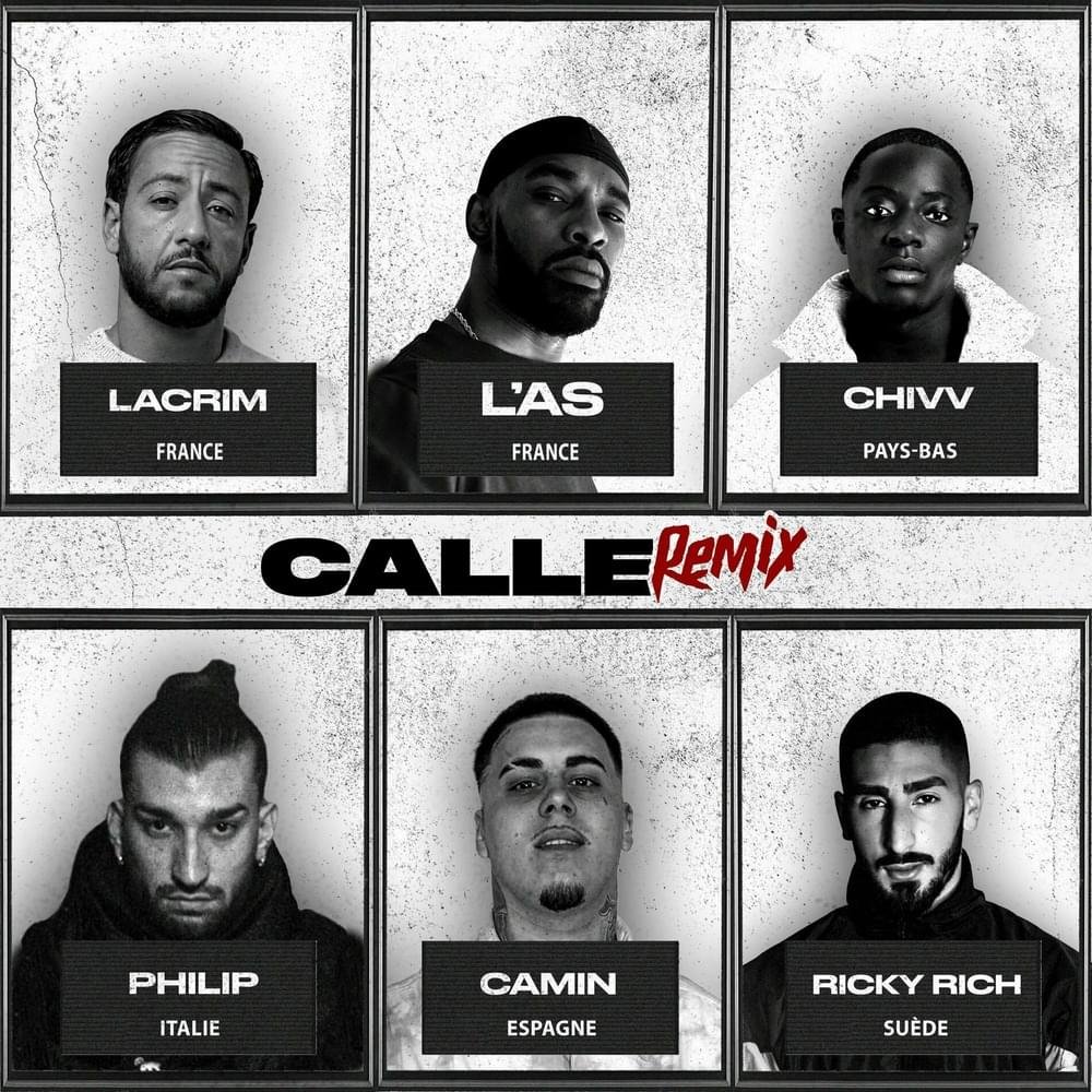 Cover della canzone 'Calle (European Remix)' di L’As ft. Camin, Chivv, Lacrim, Philip, Ricky Rich