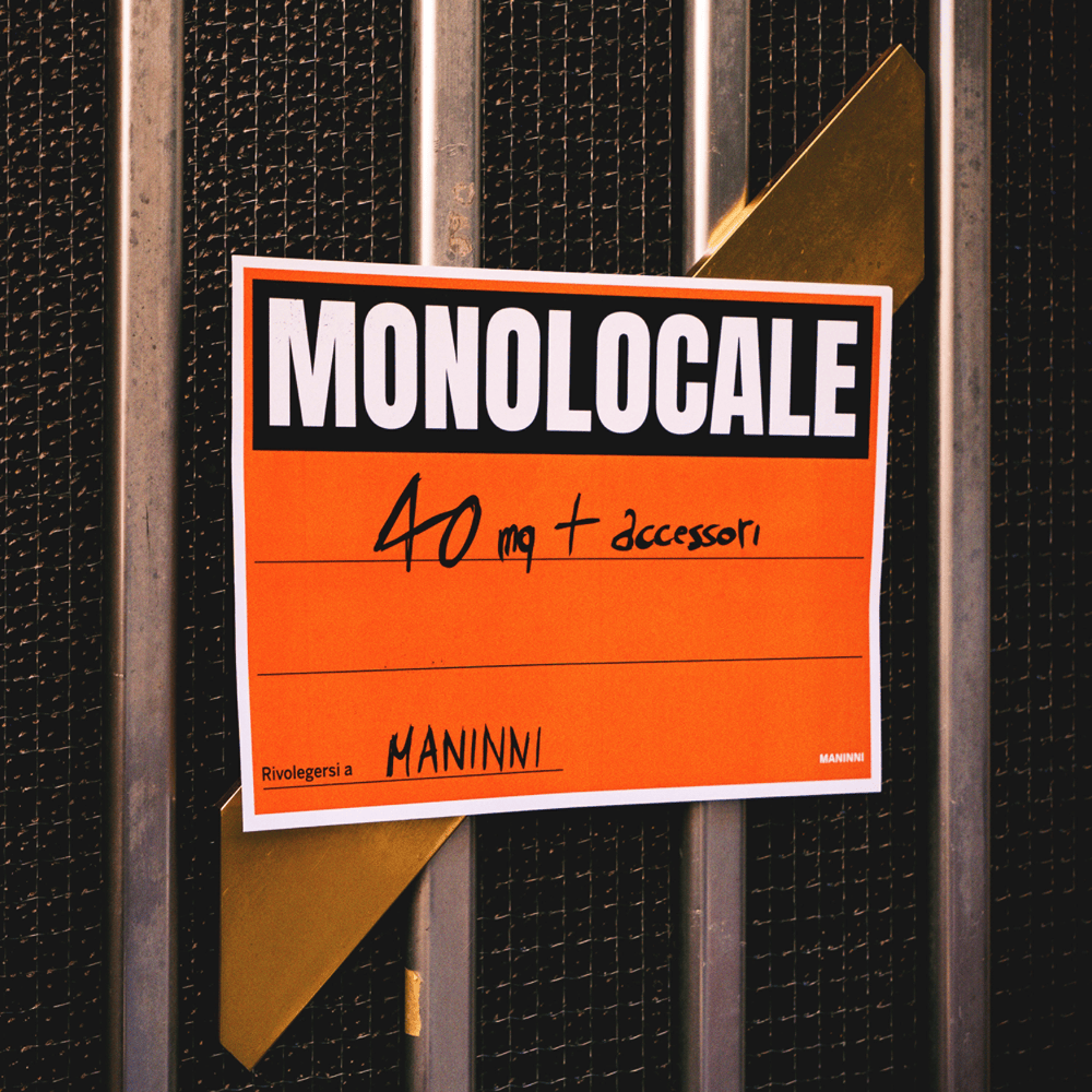 Cover della canzone 'MONOLOCALE' di Maninni