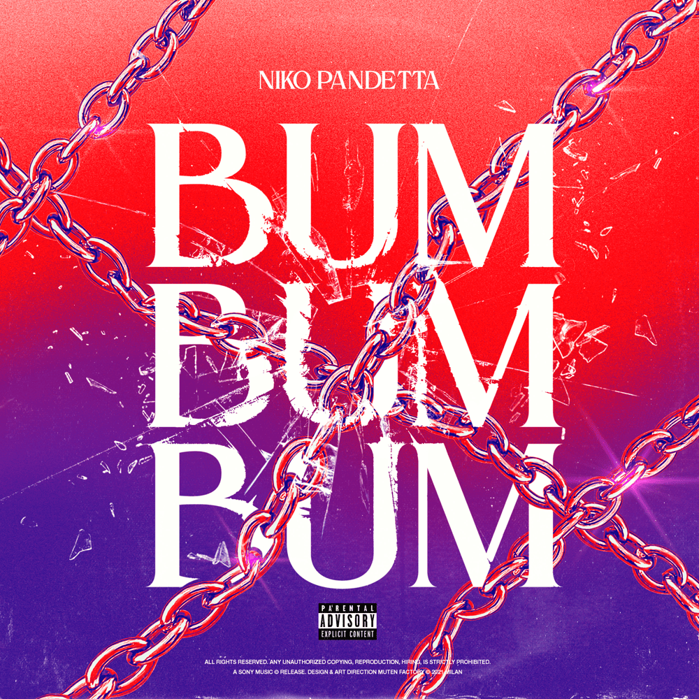 Cover della canzone 'BUM BUM BUM' di Niko Pandetta