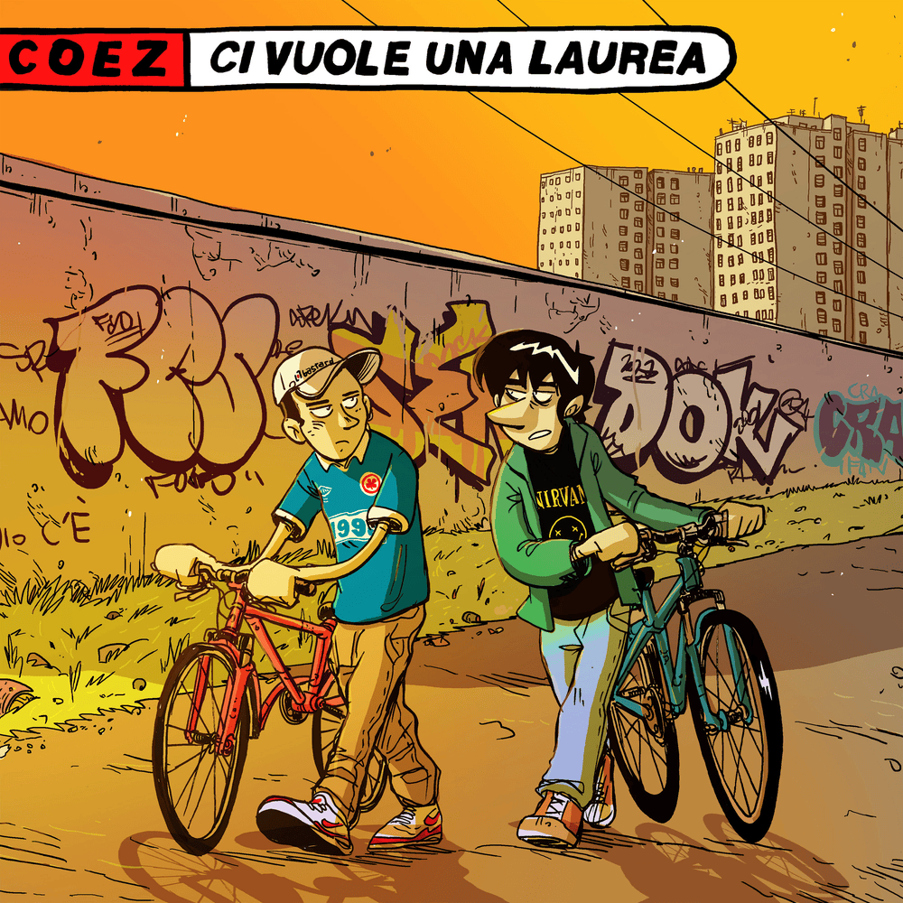 Cover della canzone 'Ci vuole una laurea (from the Netflix Series ”Due Spicci”)' di Coez