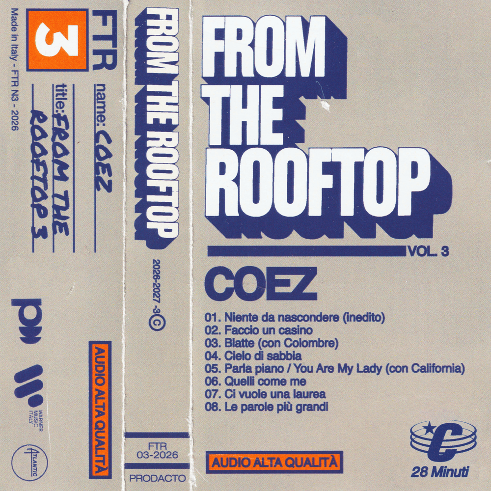 Cover dell'album 'From The Rooftop 3' di Coez