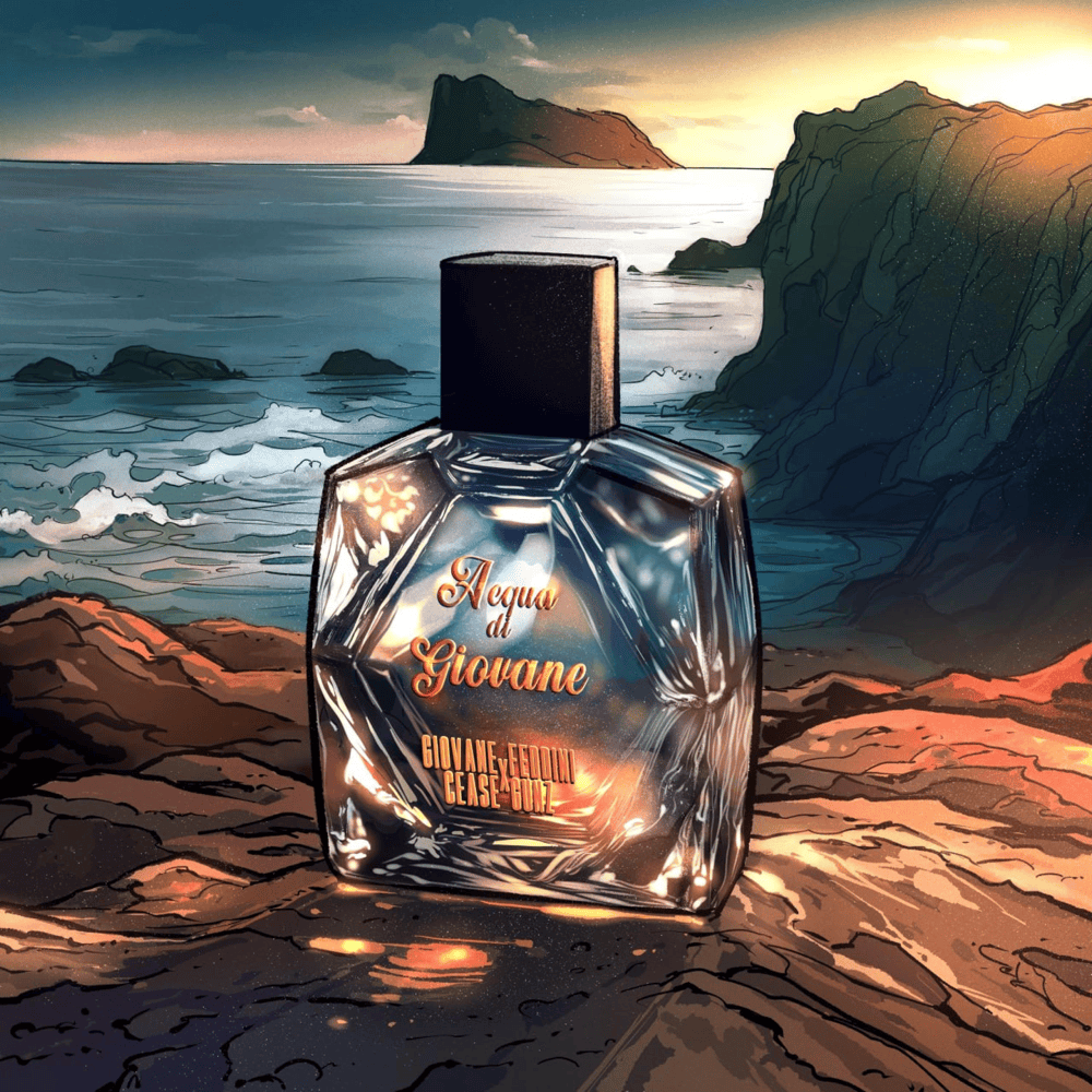Cover dell'album 'Acqua Di Giovane' di Giovane Feddini, Cease Gunz