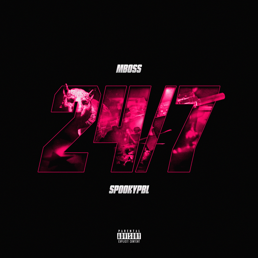 Cover della canzone '24/7' di Mboss ft. SPOOKYPBL