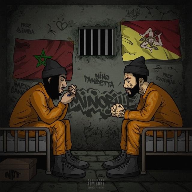 Cover della canzone 'MINORILE' di Niko Pandetta ft. Baby Gang