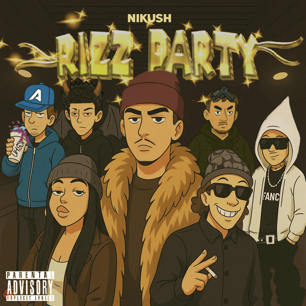 Cover dell'album 'Rizz Party - EP' di Nikush